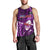 Samoa Rugby Men Tank Top Manu Samoa Ula Fala Dabbing Ball Polynesian Purple Version LT14 - Polynesian Pride