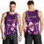 Samoa Rugby Men Tank Top Manu Samoa Ula Fala Dabbing Ball Polynesian Purple Version LT14 - Polynesian Pride