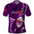 Samoa Rugby Polo Shirt Manu Samoa Ula Fala Dabbing Ball Polynesian Purple Version LT14 Purple - Polynesian Pride