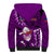 Samoa Rugby Sherpa Hoodie Manu Samoa Ula Fala Dabbing Ball Polynesian Purple Version LT14 - Polynesian Pride