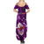 Samoa Rugby Summer Maxi Dress Manu Samoa Ula Fala Dabbing Ball Polynesian Purple Version LT14 - Polynesian Pride