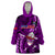 Samoa Rugby Wearable Blanket Hoodie Manu Samoa Ula Fala Dabbing Ball Polynesian Purple Version LT14 One Size Purple - Polynesian Pride