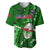 Samoa Rugby Baseball Jersey Manu Samoa Ula Fala Dabbing Ball Polynesian Green Version LT14 Green - Polynesian Pride