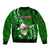 Samoa Rugby Bomber Jacket Manu Samoa Ula Fala Dabbing Ball Polynesian Green Version LT14 - Polynesian Pride