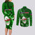 Samoa Rugby Couples Matching Long Sleeve Bodycon Dress and Long Sleeve Button Shirts Manu Samoa Ula Fala Dabbing Ball Polynesian Green Version LT14 - Polynesian Pride