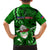 Samoa Rugby Family Matching Long Sleeve Bodycon Dress and Hawaiian Shirt Manu Samoa Ula Fala Dabbing Ball Polynesian Green Version LT14 - Polynesian Pride