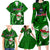 Samoa Rugby Family Matching Long Sleeve Bodycon Dress and Hawaiian Shirt Manu Samoa Ula Fala Dabbing Ball Polynesian Green Version LT14 Green - Polynesian Pride