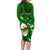 Samoa Rugby Family Matching Long Sleeve Bodycon Dress and Hawaiian Shirt Manu Samoa Ula Fala Dabbing Ball Polynesian Green Version LT14 - Polynesian Pride