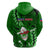 Samoa Rugby Hoodie Manu Samoa Ula Fala Dabbing Ball Polynesian Green Version LT14 - Polynesian Pride