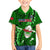 Samoa Rugby Kid Hawaiian Shirt Manu Samoa Ula Fala Dabbing Ball Polynesian Green Version LT14 - Polynesian Pride