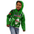 Samoa Rugby Kid Hoodie Manu Samoa Ula Fala Dabbing Ball Polynesian Green Version LT14 - Polynesian Pride