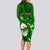 Samoa Rugby Long Sleeve Bodycon Dress Manu Samoa Ula Fala Dabbing Ball Polynesian Green Version LT14 - Polynesian Pride