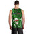 Samoa Rugby Men Tank Top Manu Samoa Ula Fala Dabbing Ball Polynesian Green Version LT14 - Polynesian Pride