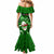 Samoa Rugby Mermaid Dress Manu Samoa Ula Fala Dabbing Ball Polynesian Green Version LT14 - Polynesian Pride