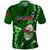 Samoa Rugby Polo Shirt Manu Samoa Ula Fala Dabbing Ball Polynesian Green Version LT14 Green - Polynesian Pride