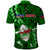 Samoa Rugby Polo Shirt Manu Samoa Ula Fala Dabbing Ball Polynesian Green Version LT14 - Polynesian Pride