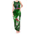 Samoa Rugby Tank Maxi Dress Manu Samoa Ula Fala Dabbing Ball Polynesian Green Version LT14 Women Green - Polynesian Pride