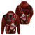 Samoa Rugby Hoodie Manu Samoa Ula Fala Dabbing Ball Polynesian Red Version LT14 - Polynesian Pride