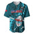 Samoa Rugby Baseball Jersey Manu Samoa Ula Fala Dabbing Ball Polynesian Turquoise Version LT14 Turquoise - Polynesian Pride