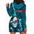 Samoa Rugby Hoodie Dress Manu Samoa Ula Fala Dabbing Ball Polynesian Turquoise Version LT14 - Polynesian Pride