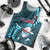 Samoa Rugby Men Tank Top Manu Samoa Ula Fala Dabbing Ball Polynesian Turquoise Version LT14 Turquoise - Polynesian Pride