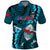 Samoa Rugby Polo Shirt Manu Samoa Ula Fala Dabbing Ball Polynesian Turquoise Version LT14 Turquoise - Polynesian Pride