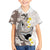 Brown and White Hawaii Shark Tattoo Family Matching Summer Maxi Dress and Hawaiian Shirt Puakenikeni Lei Plumeria Polynesian Pattern - Polynesian Pride