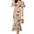 Khaki Palaka Hawaii Cowboy Family Matching Mermaid Dress and Hawaiian Shirt Puakenikeni Lei Paniolo Papale Seamless Vibes - Polynesian Pride