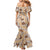 Khaki Palaka Hawaii Cowboy Family Matching Mermaid Dress and Hawaiian Shirt Puakenikeni Lei Paniolo Papale Seamless Vibes - Polynesian Pride
