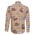 Khaki Palaka Hawaii Cowboy Family Matching Short Sleeve Bodycon Dress and Hawaiian Shirt Puakenikeni Lei Paniolo Papale Seamless Vibes - Polynesian Pride