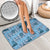 Cyan Palaka Hawaii Cowboy Bathroom Set Puakenikeni Lei Paniolo Papale Seamless Vibes - Polynesian Pride
