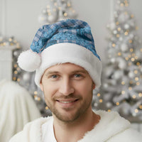 Cyan Palaka Hawaii Cowboy Christmas Santa Hat Puakenikeni Lei Paniolo Papale Seamless Vibes LT14 - Polynesian Pride
