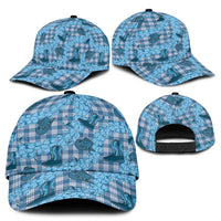Cyan Palaka Hawaii Cowboy Classic Cap Puakenikeni Lei Paniolo Papale Seamless Vibes - Polynesian Pride