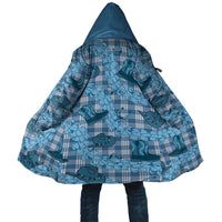 Cyan Palaka Hawaii Cowboy Cloak Puakenikeni Lei Paniolo Papale Seamless Vibes - Polynesian Pride