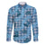 Cyan Palaka Hawaii Cowboy Family Matching Puletasi and Hawaiian Shirt Puakenikeni Lei Paniolo Papale Seamless Vibes - Polynesian Pride