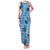 Cyan Palaka Hawaii Cowboy Family Matching Tank Maxi Dress and Hawaiian Shirt Puakenikeni Lei Paniolo Papale Seamless Vibes - Polynesian Pride