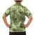 Lime Palaka Hawaii Cowboy Family Matching Mermaid Dress and Hawaiian Shirt Puakenikeni Lei Paniolo Papale Seamless Vibes - Polynesian Pride