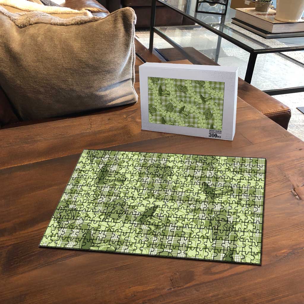 Lime Palaka Hawaii Cowboy Puzzle Puakenikeni Lei Paniolo Papale Seamless Vibes LT14 - Polynesian Pride