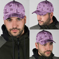 Purple Palaka Hawaii Cowboy Classic Cap Puakenikeni Lei Paniolo Papale Seamless Vibes - Polynesian Pride