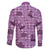 Purple Palaka Hawaii Cowboy Family Matching Mermaid Dress and Hawaiian Shirt Puakenikeni Lei Paniolo Papale Seamless Vibes - Polynesian Pride