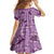 Purple Palaka Hawaii Cowboy Family Matching Summer Maxi Dress and Hawaiian Shirt Puakenikeni Lei Paniolo Papale Seamless Vibes - Polynesian Pride