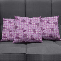 Purple Palaka Hawaii Cowboy Pillow Cover Puakenikeni Lei Paniolo Papale Seamless Vibes - Polynesian Pride