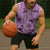 Purple Palaka Hawaii Cowboy Sleeveless Zip Hoodie Puakenikeni Lei Paniolo Papale Seamless Vibes - Polynesian Pride