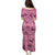 Pink Palaka Hawaii Cowboy Family Matching Puletasi and Hawaiian Shirt Puakenikeni Lei Paniolo Papale Seamless Vibes - Polynesian Pride