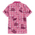 Pink Palaka Hawaii Cowboy Family Matching Summer Maxi Dress and Hawaiian Shirt Puakenikeni Lei Paniolo Papale Seamless Vibes - Polynesian Pride