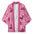 Pink Palaka Hawaii Cowboy Kimono Puakenikeni Lei Paniolo Papale Seamless Vibes - Polynesian Pride