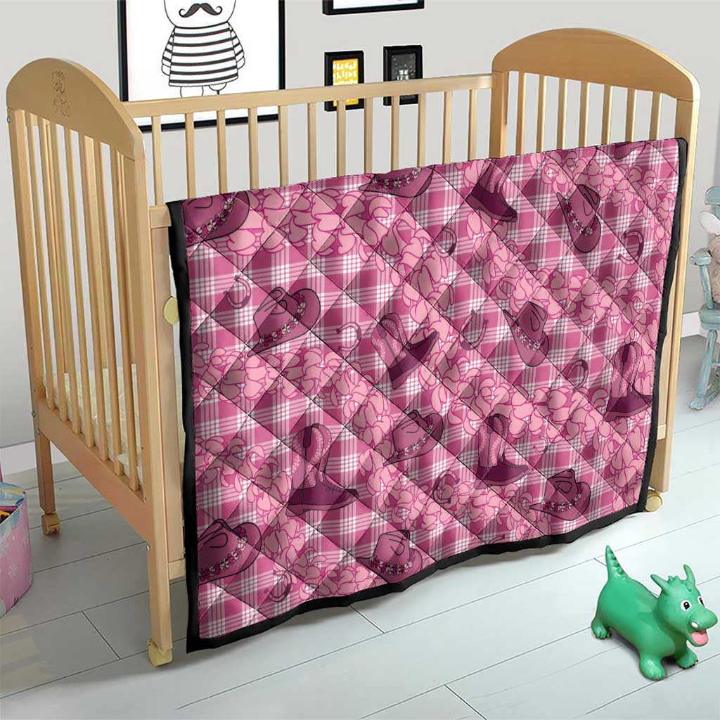 Pink Palaka Hawaii Cowboy Quilt Puakenikeni Lei Paniolo Papale Seamless Vibes - Polynesian Pride