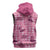 Pink Palaka Hawaii Cowboy Sleeveless Zip Hoodie Puakenikeni Lei Paniolo Papale Seamless Vibes - Polynesian Pride