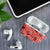 Red Palaka Hawaii Cowboy AirPods Case Puakenikeni Lei Paniolo Papale Seamless Vibes - Polynesian Pride
