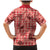 Red Palaka Hawaii Cowboy Family Matching Mermaid Dress and Hawaiian Shirt Puakenikeni Lei Paniolo Papale Seamless Vibes - Polynesian Pride
